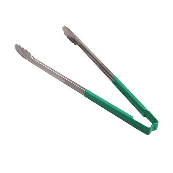 Vollrath Tongs, Scallop , 16", Grn Hdl 4781670 - main